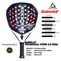 Babolat Technical Viper 3.0 2026 (Diamond) Carbon 3K Racket/Raket padel
