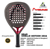 HEAD Coello Motion 2026 Carbon FIberGlass Racket/Raket padel