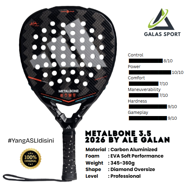 Adidas Metalbone  3.5 16K (Diamond) 2026 Racket/Raket Padel