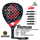 Lok Yanguas Maxx Hype 2 Carbon 18K (Diamond) 2026 by Mike Yanguas Racket/Raket padel