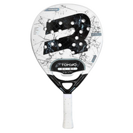 Royal Padel Pro Tokyo Limited White 2026 Twill Carbon 6K (Teardrop) Mix Fiber Racket/Raket Padel
