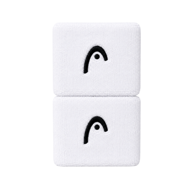 Head Short White Wristbands