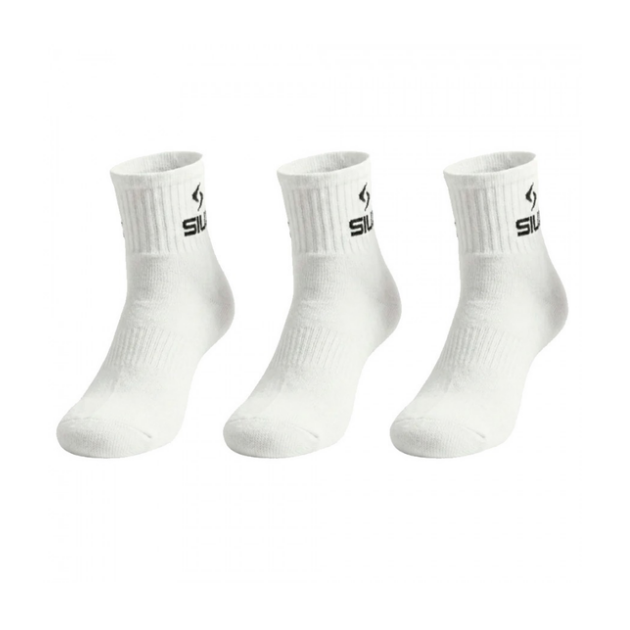 Siux Socks Mid Basic 26 White 3-Pack