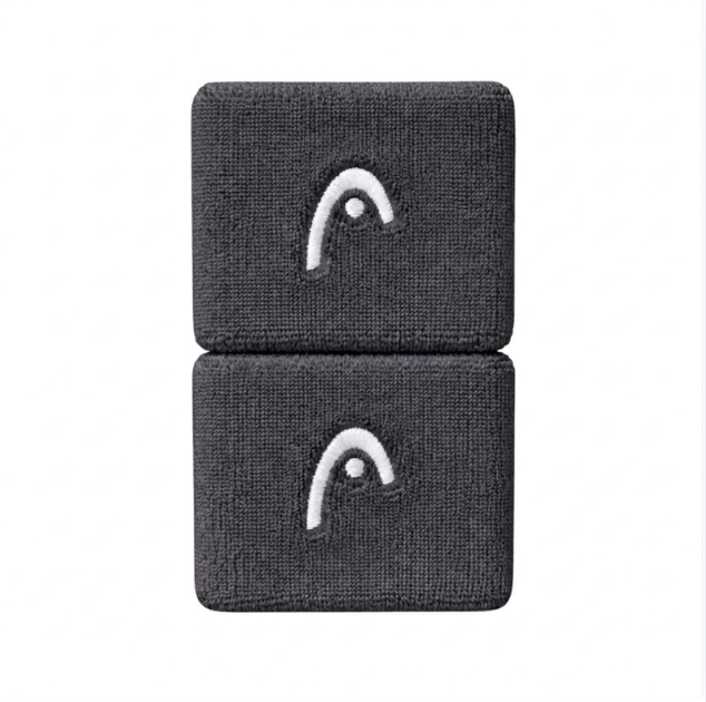 Head Short Dark Grey Wristbands