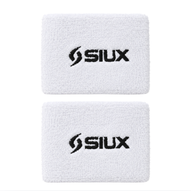 Siux Short White Wristbands