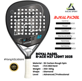 Royal Padel Race M27 Light 2025 Carbon 3K