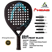 HEAD Bolt Series Carbon FIberGlass Racket/Raket padel