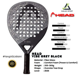 HEAD Vibe Series Carbon FIberGlass Racket/Raket padel