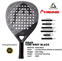 HEAD Vibe Series Carbon FIberGlass Racket/Raket padel