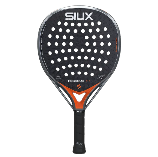 Siux Pegasus Pro 2026 Lava Orange Carbon 12K (inverted Teardrop) by Alex Chozas Racket/Raket Padel