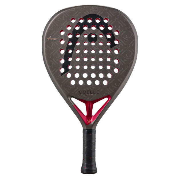 HEAD Coello Team 2026 Carbon FIberGlass Racket/Raket padel
