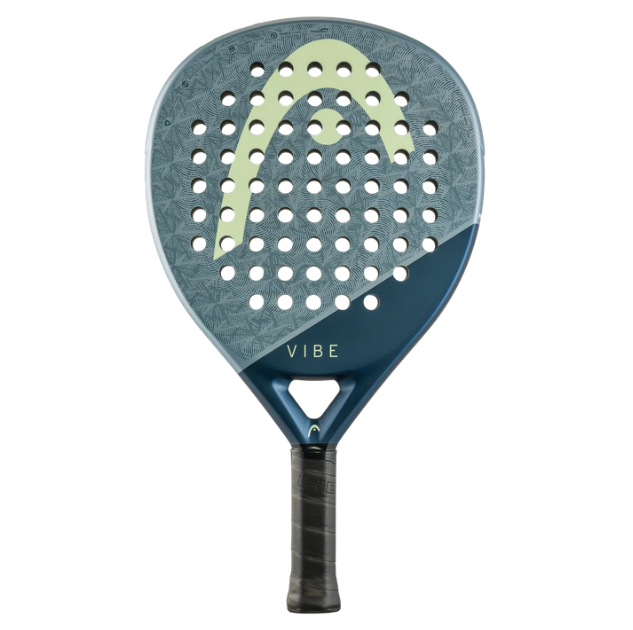 HEAD Vibe Series Blue/Yellow Carbon FIberGlass Racket/Raket padel