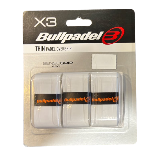Bullpadel Overgrip Thin SensoGrip Pro White 3 pcs GB1603