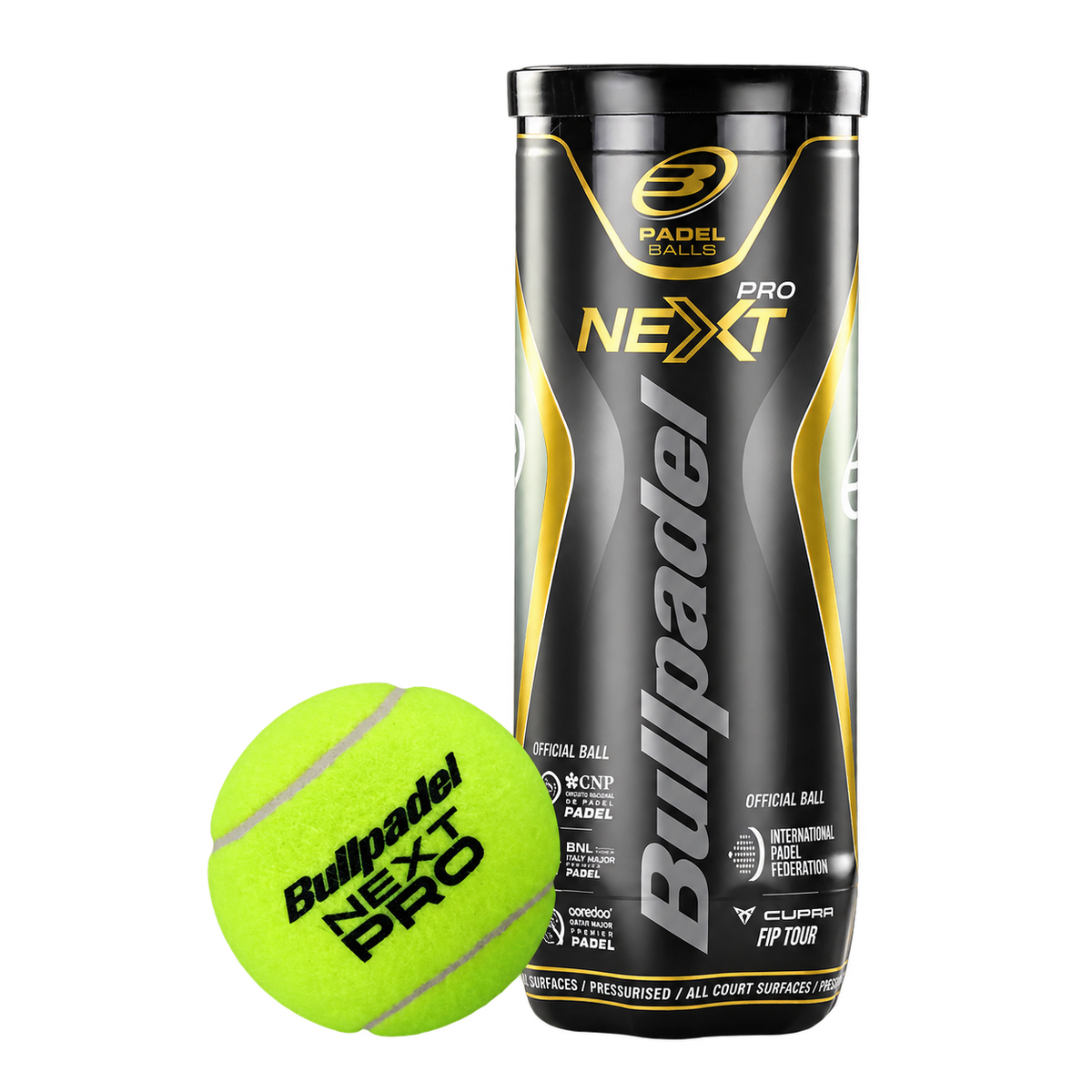 Bullpadel Next Pro Ball 1 tube (3pcs)