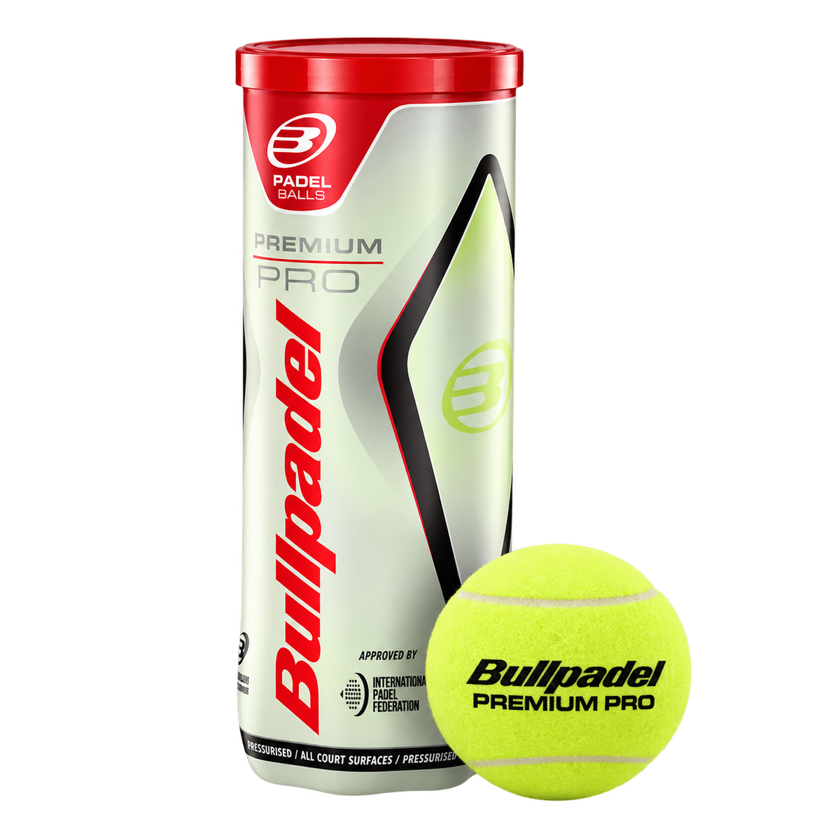 Bullpadel Premium Pro Ball 1 tube (3pcs)