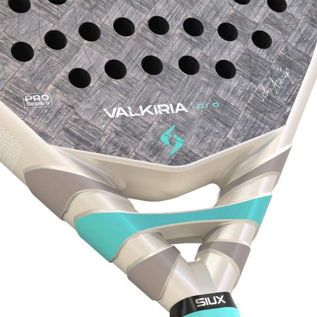 Siux Valkiria Pro Carbon 24K Teardrop 2026 by Sofia Araujo Racket/Raket Padel